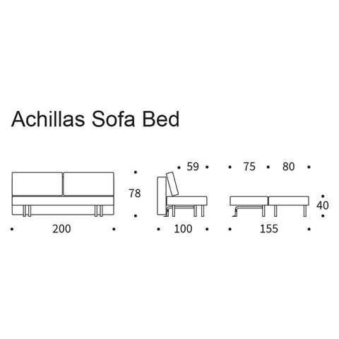 Image of Innovation Living Achillas – Slaapbank Grijs