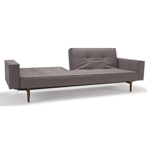 Image of Innovation Slaapbank Splitback Armleuning - Slaapbank grijs