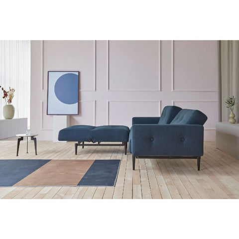 Image of Innovation Slaapbank Ample Styletto - Stof 528 Mixed Dance Blauw