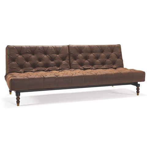 Image of Innovation Oldschool Slaapbank bruin - Retro Onderstel