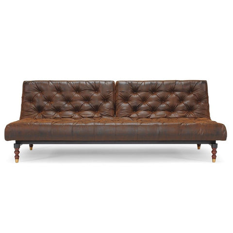 Image of Innovation Oldschool Slaapbank bruin - Retro Onderstel