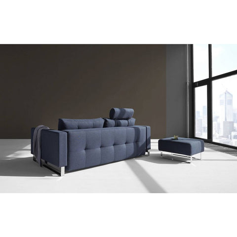 Image of Loungebank met slaapfunctie Cassius D.E.L. - blauw