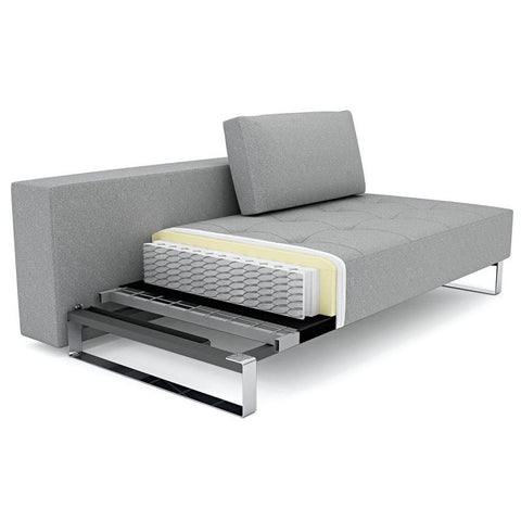 Image of Loungebank met slaapfunctie Cassius D.E.L. - blauw