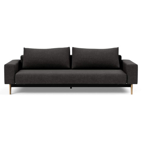 Image of Innovation Slaapbank Idun - Armleuningen - Stof Kenya Dark Grey 577