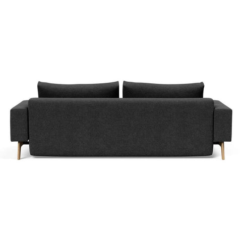 Image of Innovation Slaapbank Idun - Armleuningen - Stof Kenya Dark Grey 577