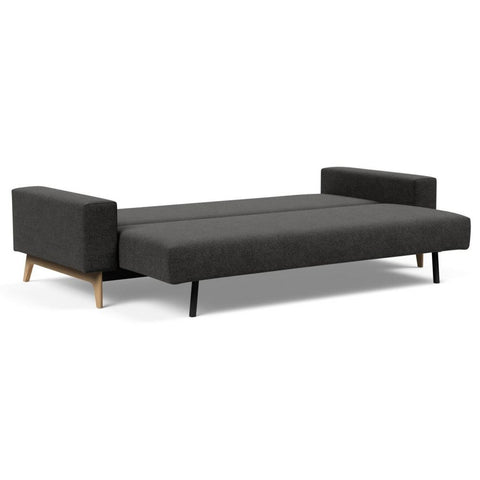 Image of Innovation Slaapbank Idun - Armleuningen - Stof Kenya Dark Grey 577