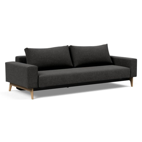 Image of Innovation Slaapbank Idun - Armleuningen - Stof Kenya Dark Grey 577