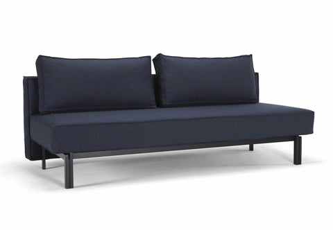 Image of innovation slaapbank sly blauw voorkant