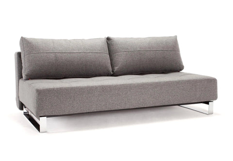 Image of innovation slaapbank supremax deluxe e.l. grijs voorkant