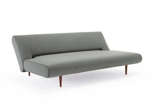 Image of innovation slaapbank unfurl lounger groen zonder kussens andere stand schuine voorkant