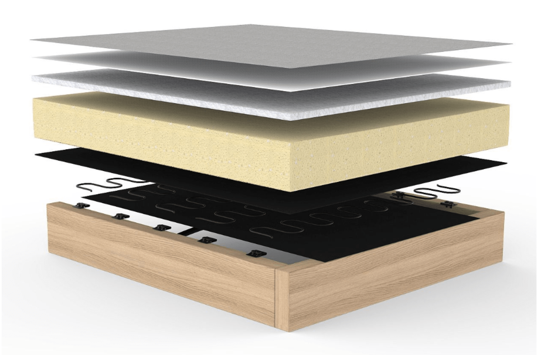 innovation slaapbank cubed 160 comfort tekening