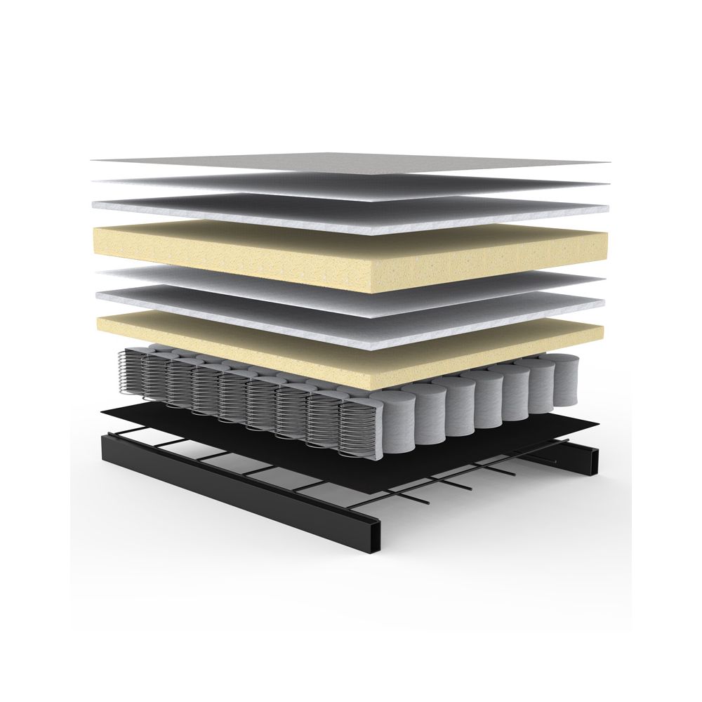 Innovation Slaapbank Ample Styletto - Stof 528 Mixed Dance Blauw