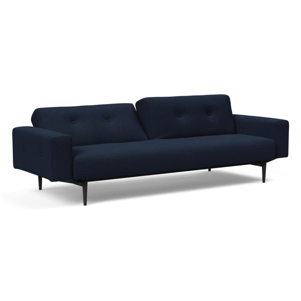 Innovation Slaapbank Ample Styletto - Stof 528 Mixed Dance Blauw