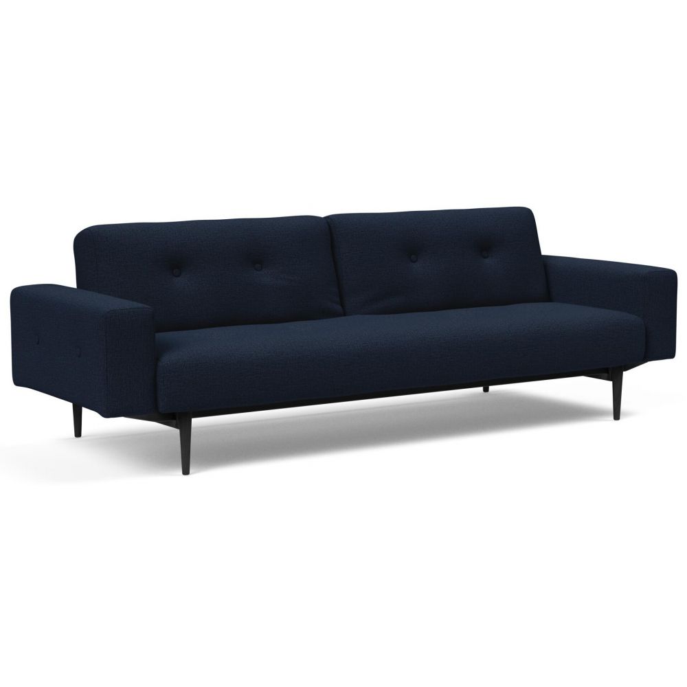 Innovation Slaapbank Ample Styletto - Stof 528 Mixed Dance Blauw