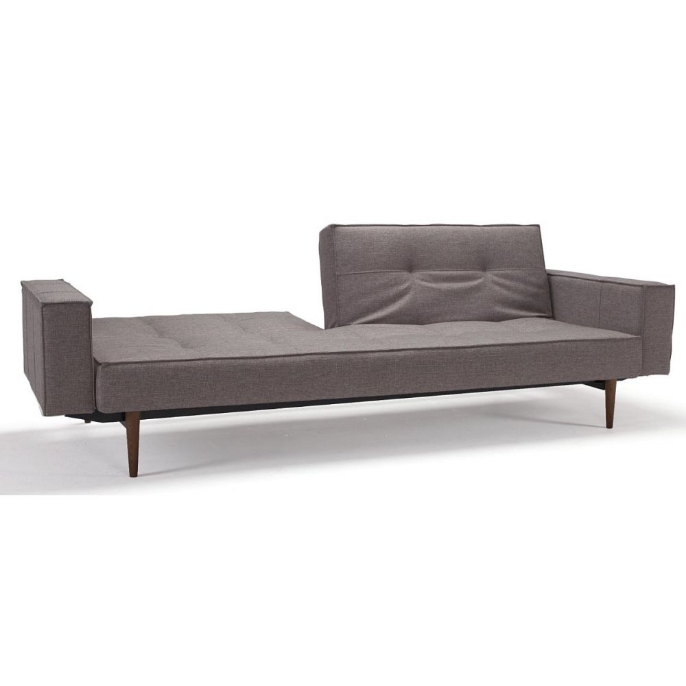 Innovation Slaapbank Splitback Armleuning - Slaapbank grijs