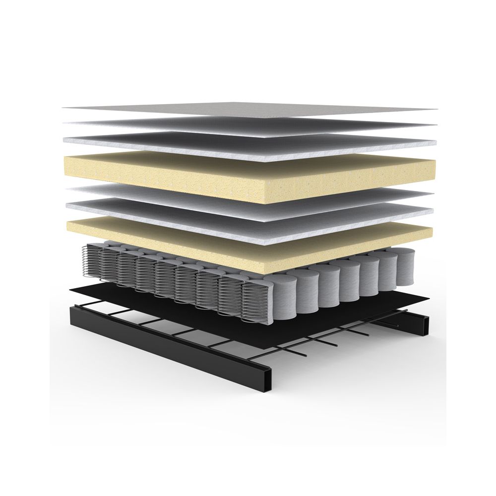 Innovation living Slaapbank Frej - Zwart Eiken Armleuningen - blauw