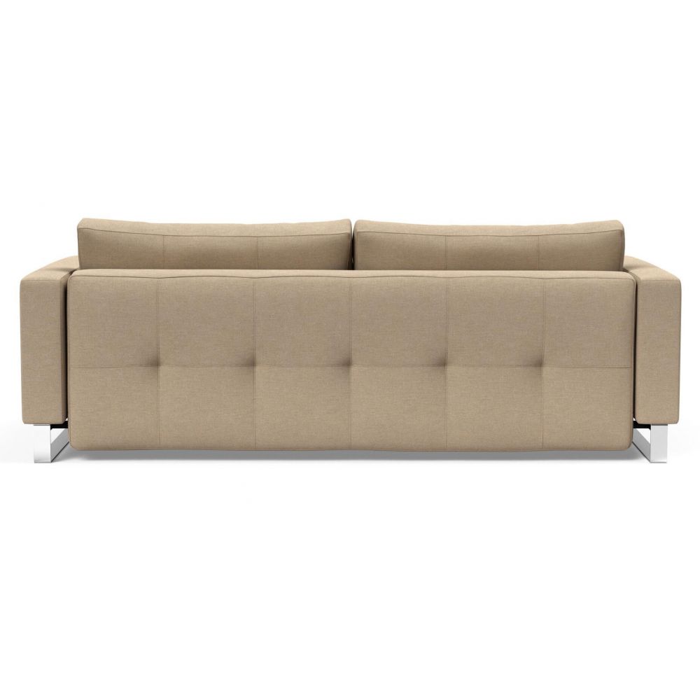 Comfortabele Slaapbank Cassius D.E.L. - Phobos Mocha 587 - Chroom