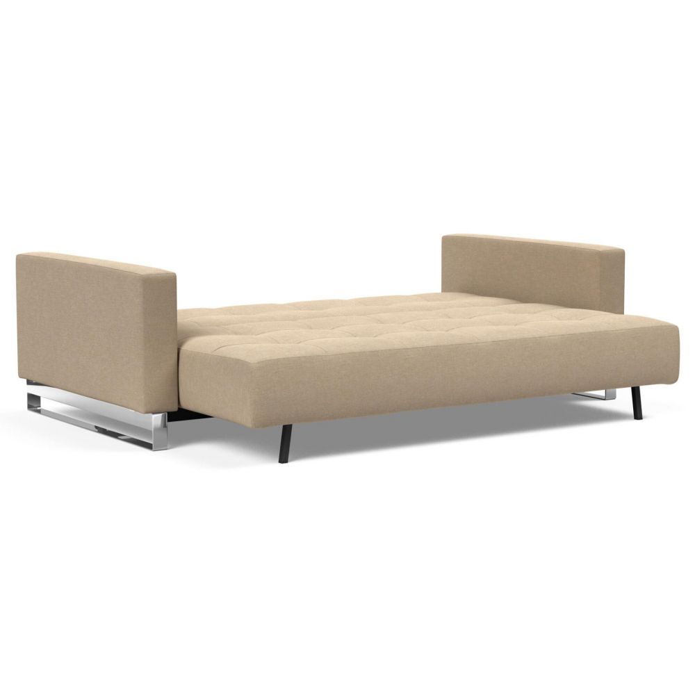 Comfortabele Slaapbank Cassius D.E.L. - Phobos Mocha 587 - Chroom