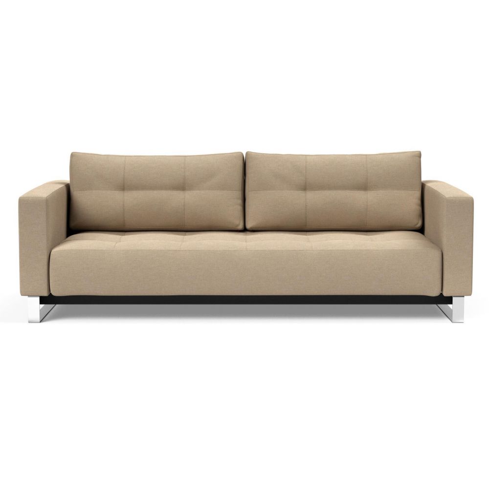 Comfortabele Slaapbank Cassius D.E.L. - Phobos Mocha 587 - Chroom