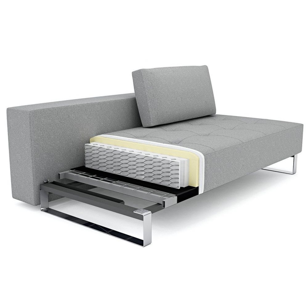 Loungebank met slaapfunctie Cassius D.E.L. - blauw