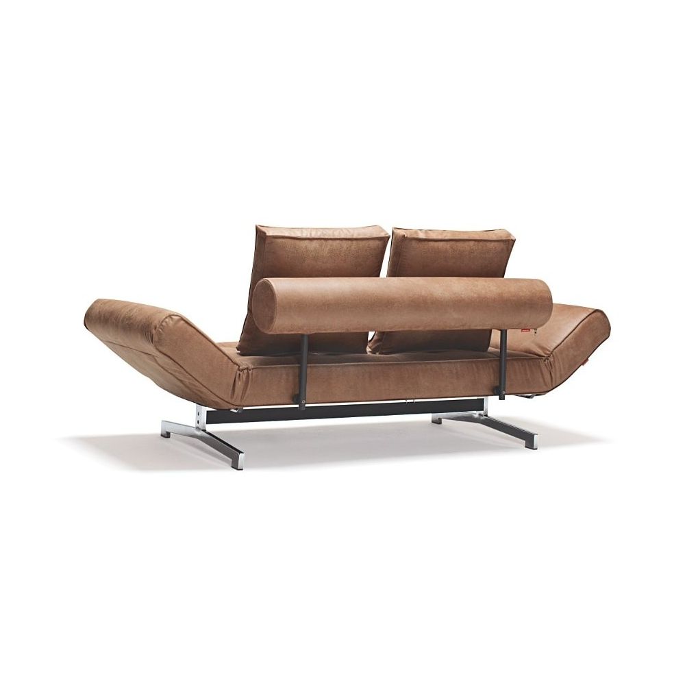 Innovation Slaapbank Ghia Chroom - Faunal 551 - Bruin