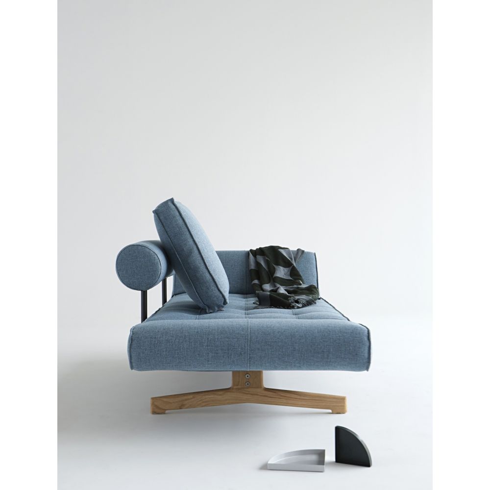 Innovation Slaapbank Ghia Wood - Mixed Dance 525 - Lichtblauw