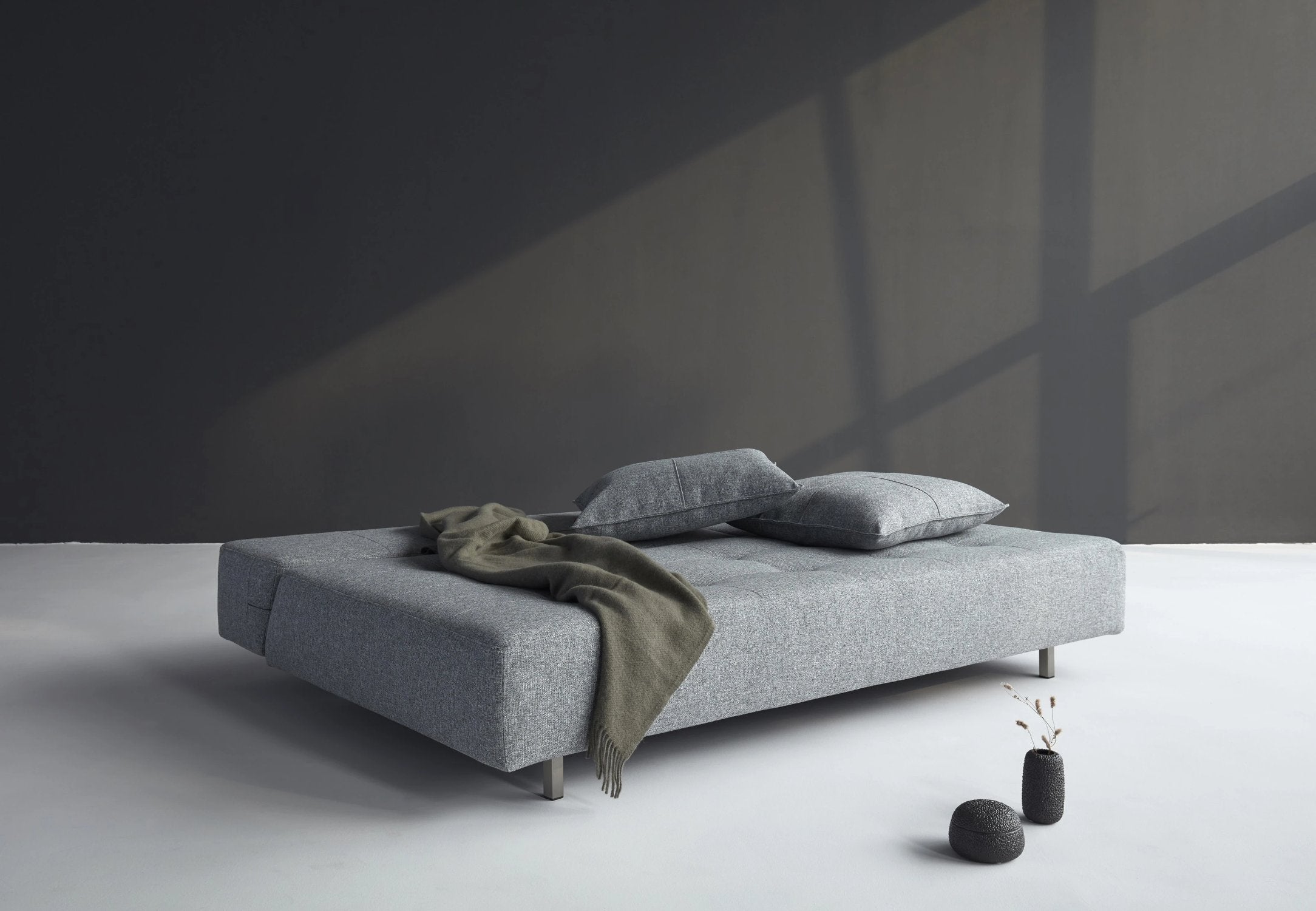 Innovation Slaapbank Long Horn Excess - Twist Granite Grijs